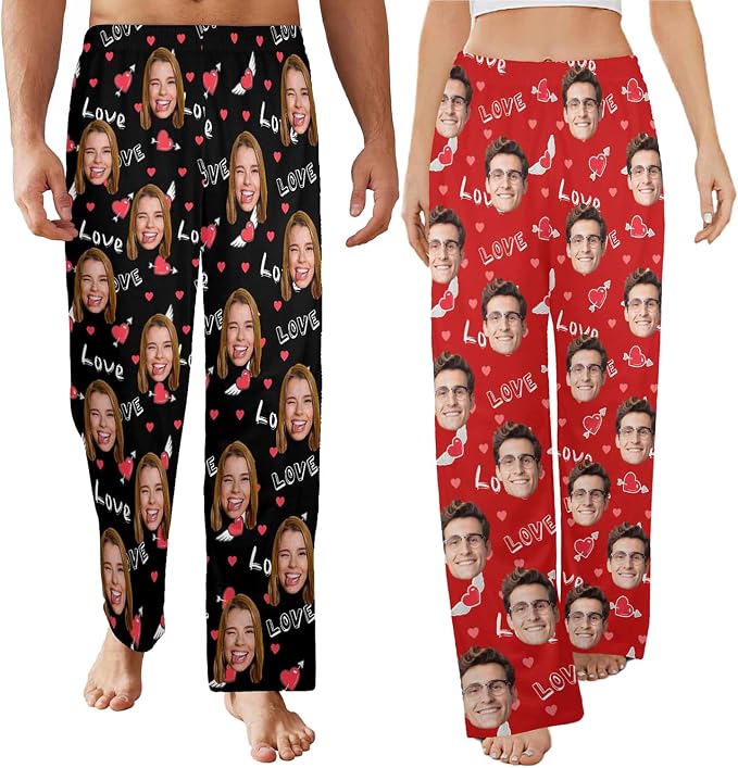 Artsadd Personalized Christmas Pajama Pants Socks by Artsadd