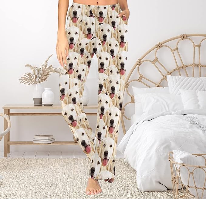 Custom Face Pajamas Pants Personalized Sleepwear Bottoms - Image 5