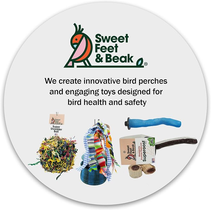 Sweet Feet & Beak Safety Pumice Bird Perch, X-Small 1/2" X 6" - Image 7
