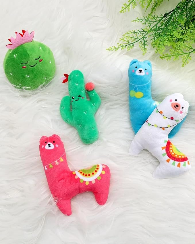 CiyvoLyeen Cactus Llama Catnip Toys 5Pcs Chew Interactive Toy - Image 5
