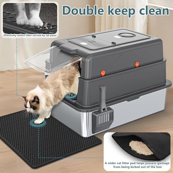 XXXL Extra Large Stainless Steel Litter Box - Image 6