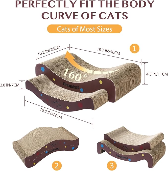 Cat Scratcher Cardboard Scratch Pad - Image 3
