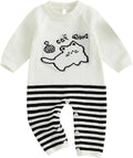 Baby Girl Fall Romper Knit Long Sleeve Jumpsuit Ribbed Ruffle Bodysuit Infant by Mialoley