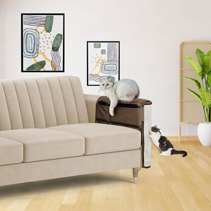 Upgraded Cat Scratch Furniture Protector, Cat Scratch Sofa Arm Sheild - Image 7