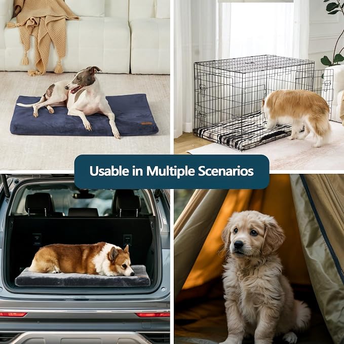Dog Crate Pad - Extra Large Dog Beds - XXL Memory Foam Pet Bed - Image 8