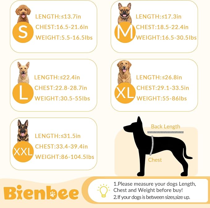 Bienbee Dog Bathrobe, Super Absorbent for Small to Large Dogs, Yellow 2XL - Image 6