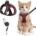 Cat Harness and Leash for Walking Escape Proof, Adjustable Kitten Vest Harness by SALFSE