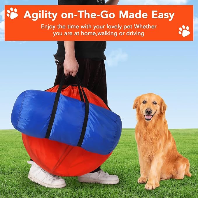Dog Agile Course Backyard Set, Complete Dog Obstacle Kit - Image 7