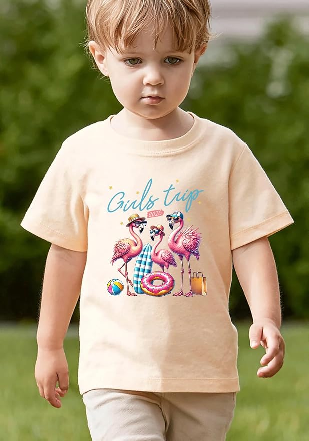 Kids Toddler Little Boys Girls T-Shirt Short Sleeve Funny Animals Graphic - Image 7