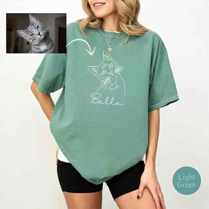 Chillever Personalized Dog Potrait Hoodie, Custom Pet Photo Shirt, Sweatshirt - Image 4