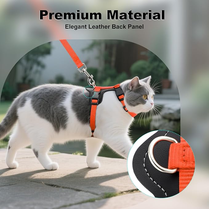 Plutus Pet Adjustable Cat Harness and Leash Set, Quick Release, Escape Proof - Image 3