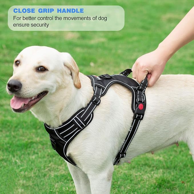 No Pull Dog Harness Adjustable Reflective Oxford Easy Control Medium Large Dog - Image 5