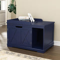 Flip Top Cat Litter Boxes Enclosure Covered Litter Box Hidden Furniture Wooden by PUPETPO