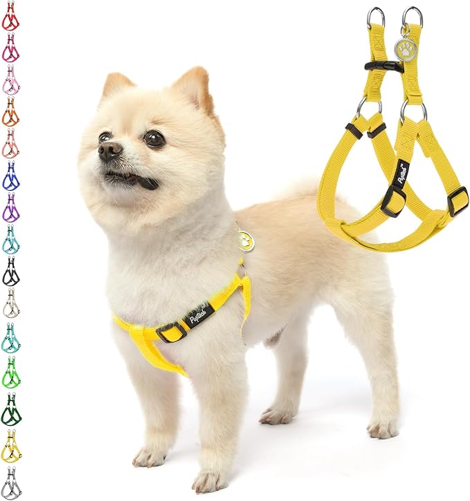 PUPTECK No Pull Dog Harness Soft Adjustable Basic Nylon Step in Puppy Vest by PUPTECK