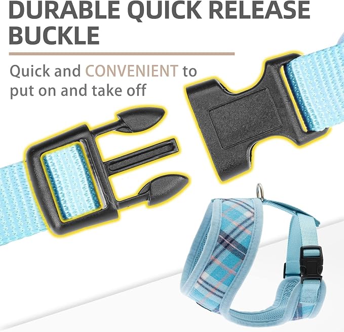 PUPTECK Soft Mesh Dog Harness and Leash Set Pet Puppy Cat Comfort Padded Vest - Image 4