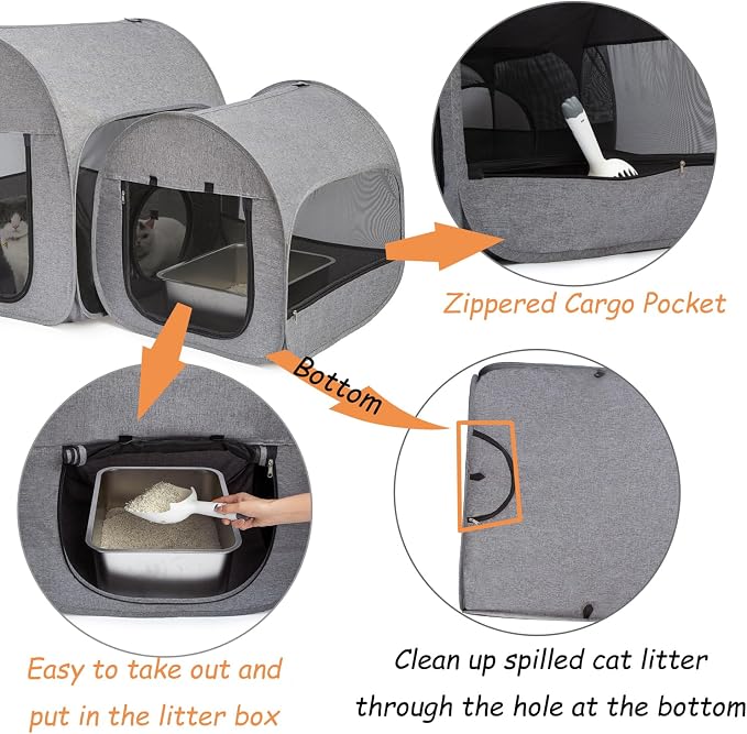 LUCKITTY Portable Cat Playpen, Delivery Room, Postoperative Recovery, House - Image 4