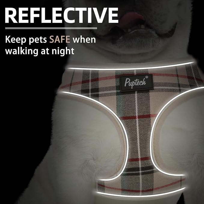 PUPTECK Soft Mesh Dog Harness Small Sized and Leash Set Pet Puppy Cat Comfort - Image 6
