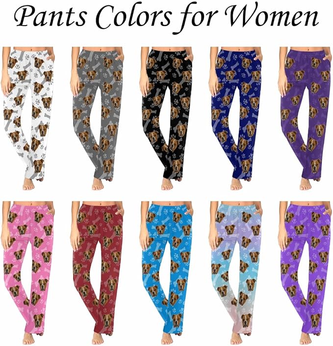 Custom Pajama Pants Women Personalized Face Pajamas Bottom Couple Pajama Pants - Image 4