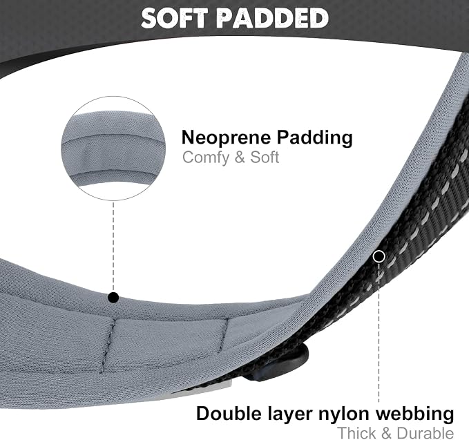 Joytale Dog Collar for Extra Large Dogs, Neoprene Padded and Adjustable - Image 2
