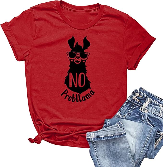 NIUBIA Women's T Shirts Summer Tops Simple Heart Graphic Shirts Sayings Short by NIUBIA