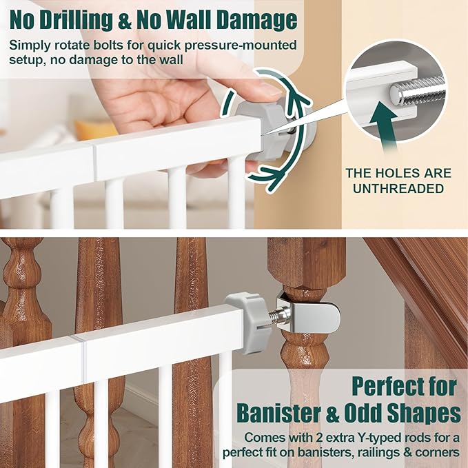 keny 29.7"-51.5" Extra Wide Baby Gate - Image 3