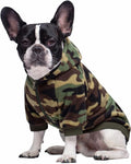 Camo French Bulldog Clothes Dog Hoodie Sweatshirts by MIAODODO