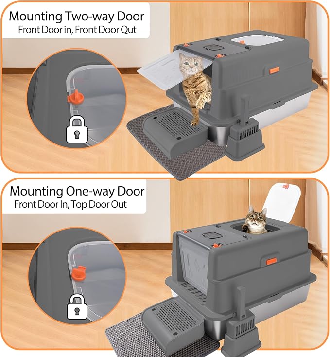 XXXL Stainless Steel Litter Box - Image 4