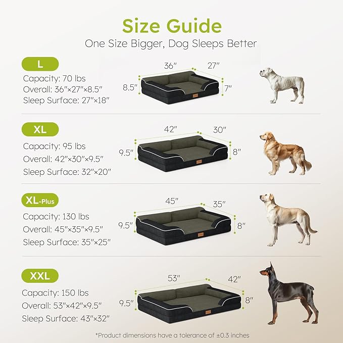 XXL Dog Bed for Extra Large Dogs, Giant Orthopedic Dog Bed - Image 8