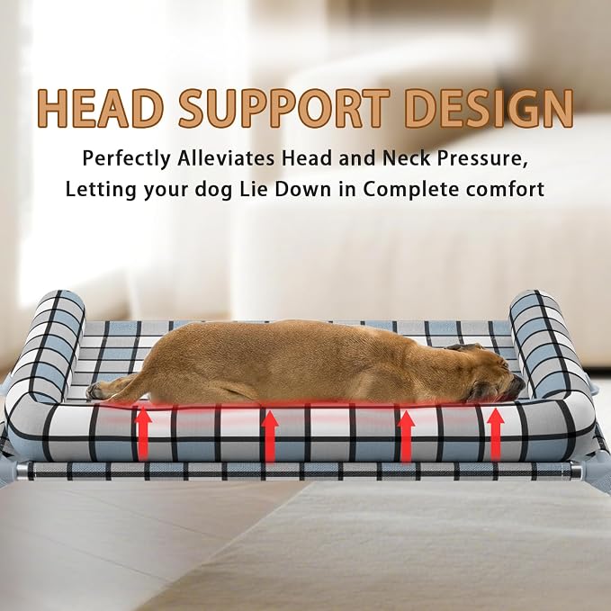 Elevated Pillow Bolster Dog Bed - Image 3