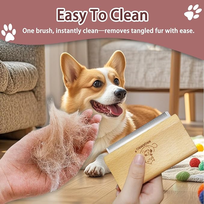 Premium Dog Brush for Shedding, Deshedding Brush Combs for Dogs, Professional - Image 6