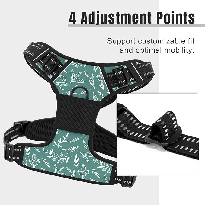 Rnivvi No Pull Dog Harness, Cute Reflective Small Sized Puppy Kitten Harness - Image 3
