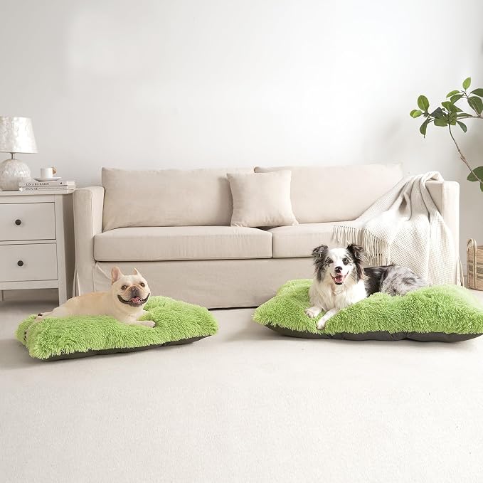EHEYCIGA Fluffy Dog Crate Bed for Large Dogs, Plush Faux Fur Crate Pad - Image 9