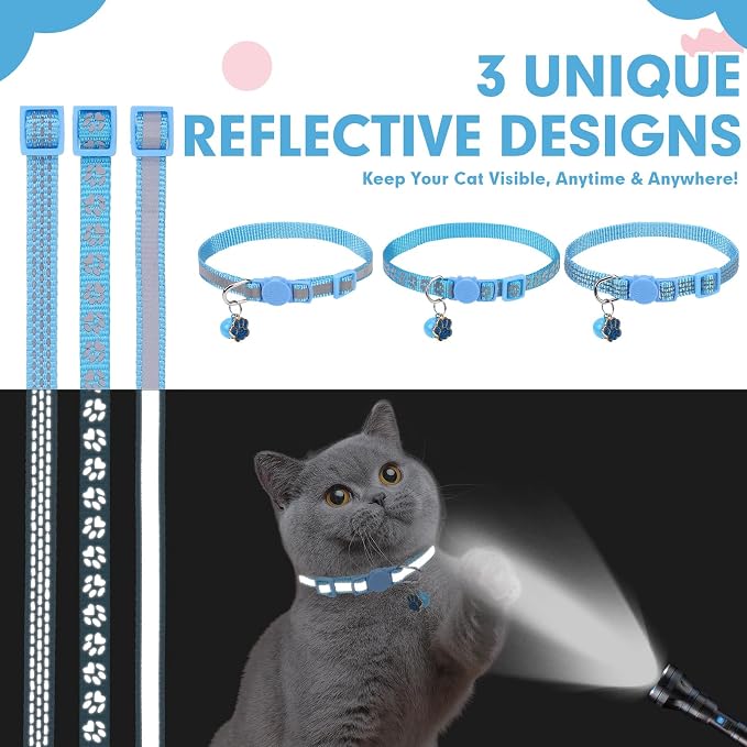 BINGPET Reflective Cat Collar Breakaway - Image 2