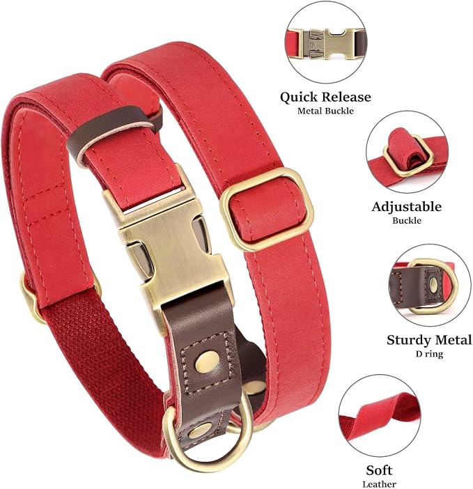 Didog Soft PU Leather Dog Collars - Image 2