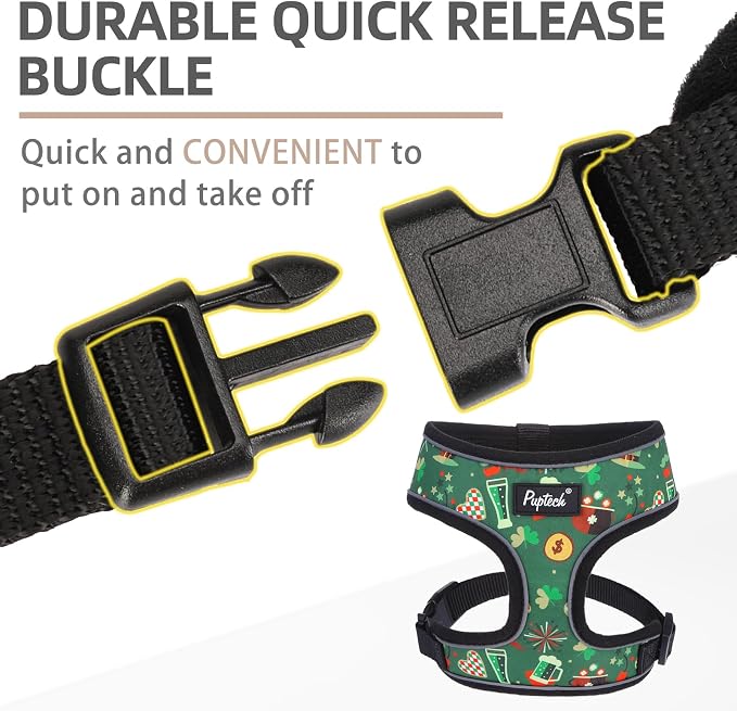 PUPTECK Soft Mesh Dog Harness and Leash Set Pet Puppy Cat Comfort Padded Vest - Image 4