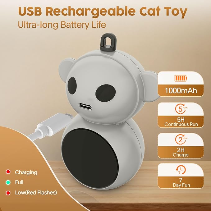 Interactive Cat Toys for Indoor Cats: 2 in 1 Laser Pointer Cat Toy - Image 7