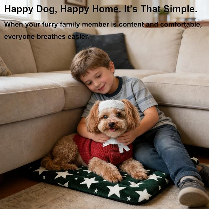 Dog Bed Mat, Reversible Dog Crate Pad - Image 5