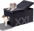 MEEXPAWS Cat Litter Box Enclosure Furniture Hidden Extra Large, Lift Design Lid by PETPRODUCTS