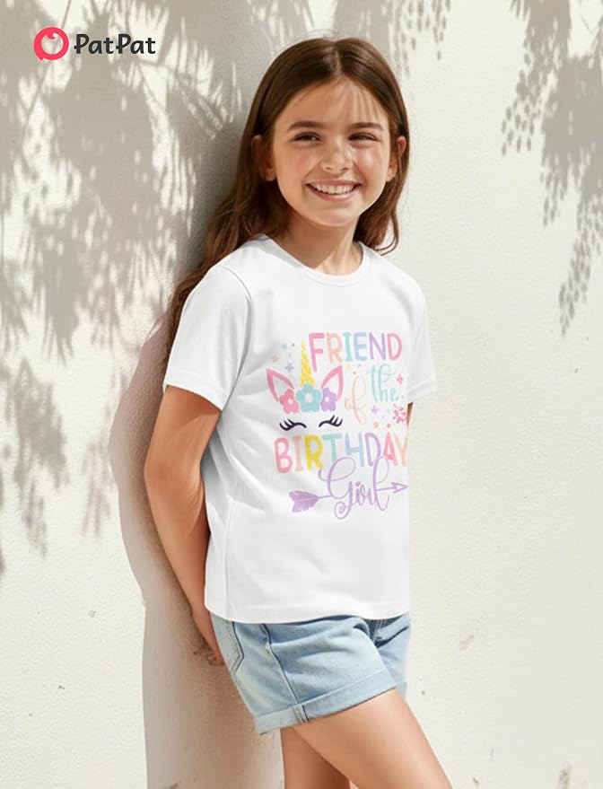 PATPAT Girls Crewneck Short Sleeve Graphic Tees Animal Print Shirts Cute Summer - Image 4
