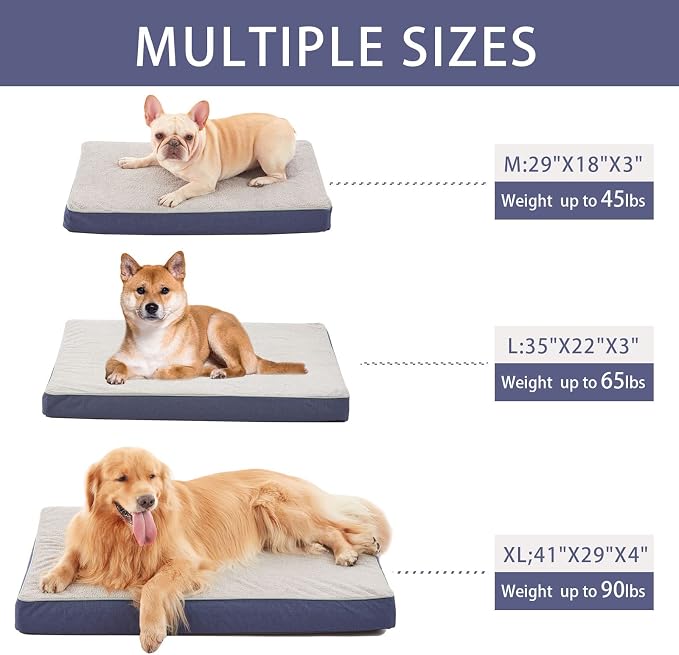 Medium Dog Bed - 29" Orthopedic Memory Foam Bed - Image 8
