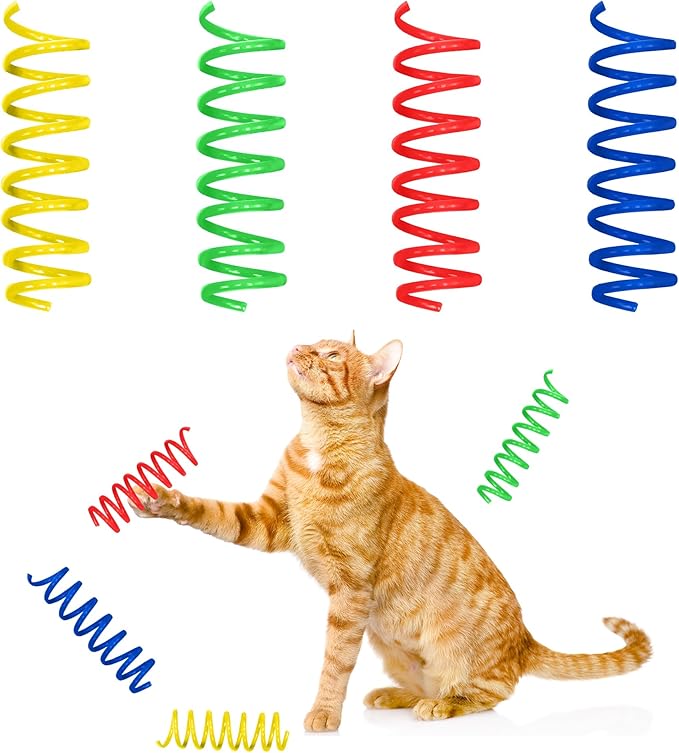 SPOT Colorful Springs Cat Toys – 3" Bouncy Coils by SPOT