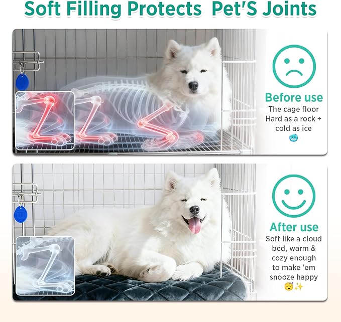 furrybaby Dog Crate Pad for Dog Cages Flat Crate Mat Kennel Pad - Image 6