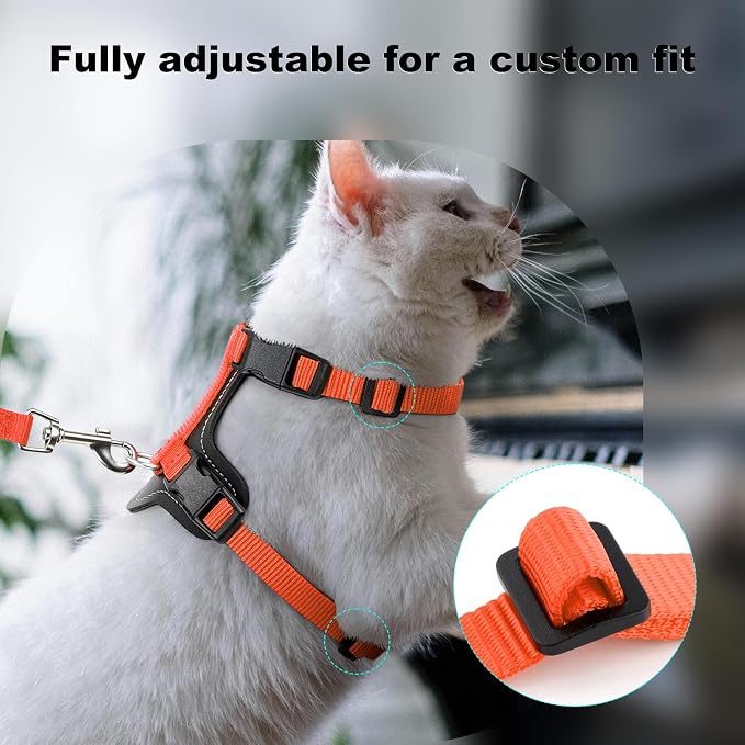 Plutus Pet Adjustable Cat Harness and Leash Set, Quick Release, Escape Proof - Image 5