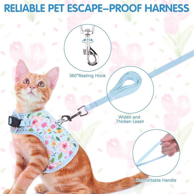 BINGPET Cat Harness and Leash Set Escape Proof - Image 4