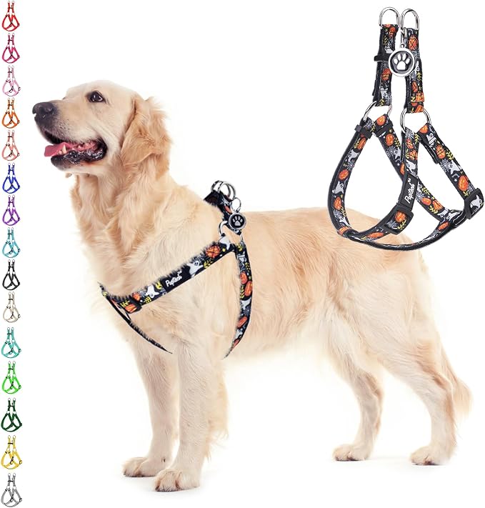 PUPTECK No Pull Dog Harness Soft Adjustable Basic Nylon Step in Puppy Vest by PUPTECK