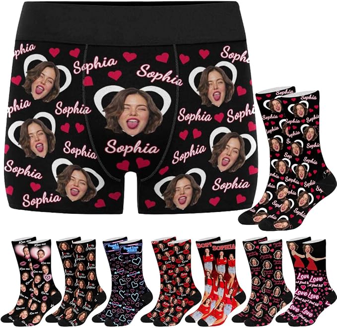 M YESCUSTOM Custom Faces Funny Short Briefs Gift by MYESCUSTOM