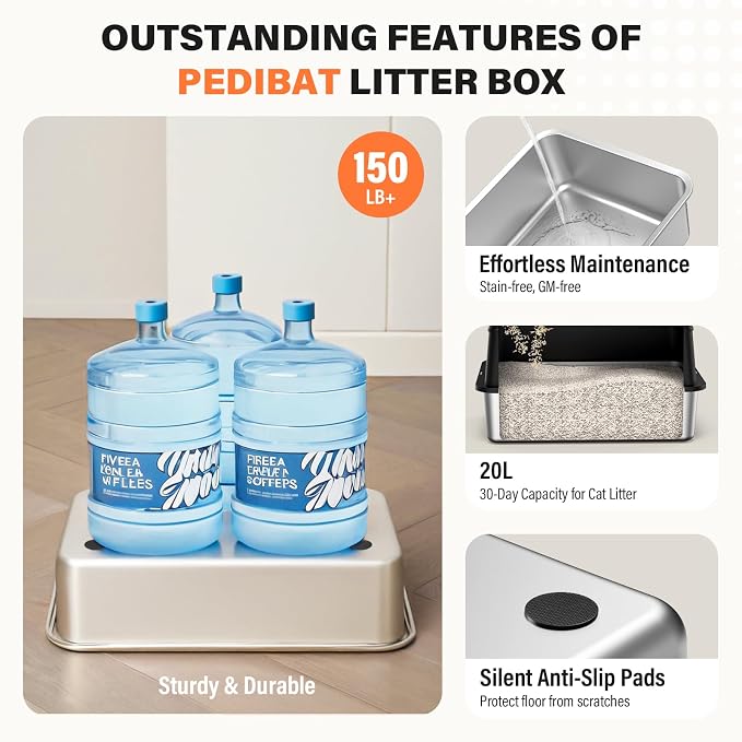 Removable Stainless Steel Cat Litter Box - Image 6