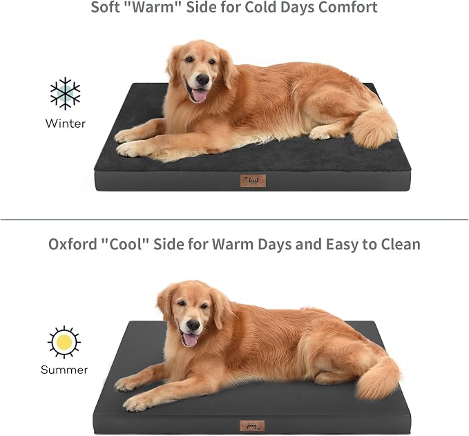 Orthopedic Dog Bed for Large Dogs, Plush Washable Pet Bed for Large Size Dogs - Image 3