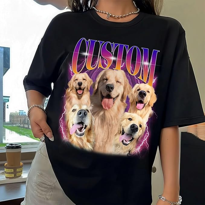 Custom Dad Shirt Personalized Picture T-Shirt - Image 2