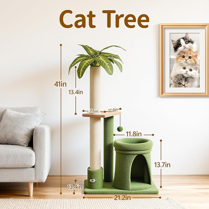 Cat Tree Tower Scratching Post Stand - Image 2